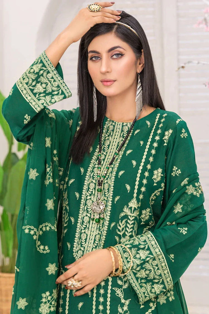 Kleren - Mehr o Maah Embroidered Slub Karandi Collection - M-13