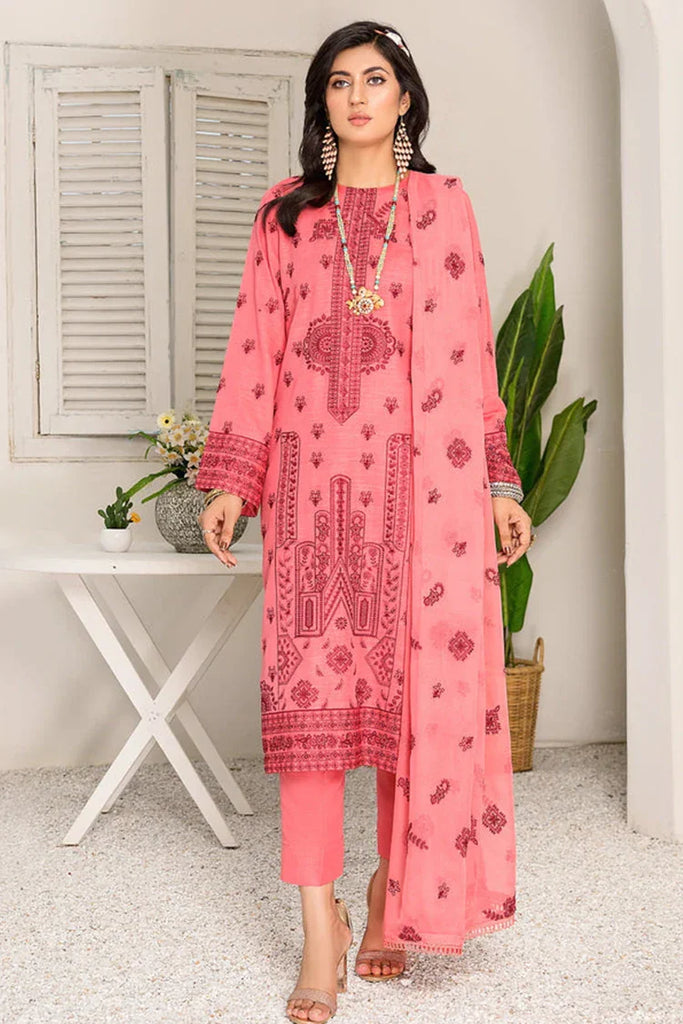 Kleren - Mehr o Maah Embroidered Slub Karandi Collection - M-18