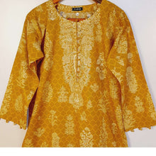 Load image into Gallery viewer, Mustard Winter Wear Kurta - ZK226