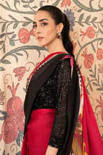 Load image into Gallery viewer, Stitch Vibes - Morganite RTW  Collection - 3 PC - Maroon - Black Saree