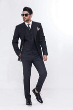 Load image into Gallery viewer, Natural Black 3 Pc Suit For Men