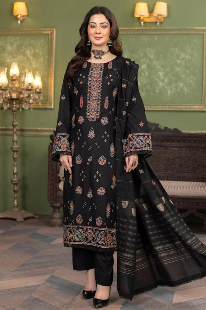 Kleren - Noura Embroidered Khaddar Collection - N-25