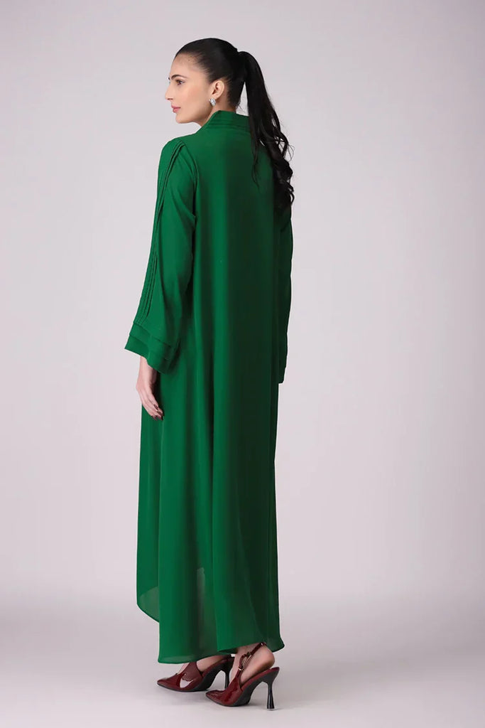 La Rosaa - Basics Pret Collection - 1 PC - Green Long Dress