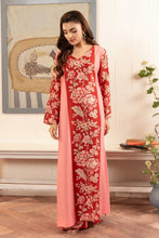 Load image into Gallery viewer, Stitch Vibes - Zebaish RTW Collection - 1 PC - Coral Pink Dress