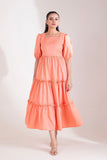 The Slay Wear - Western Top - Peach Petal Dress