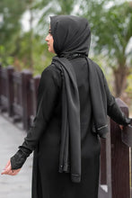 Load image into Gallery viewer, Malbus - Embroidered Abaya - Black