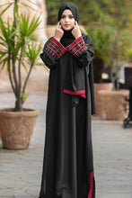 Load image into Gallery viewer, Malbus - Plain - Abaya - Black Noir