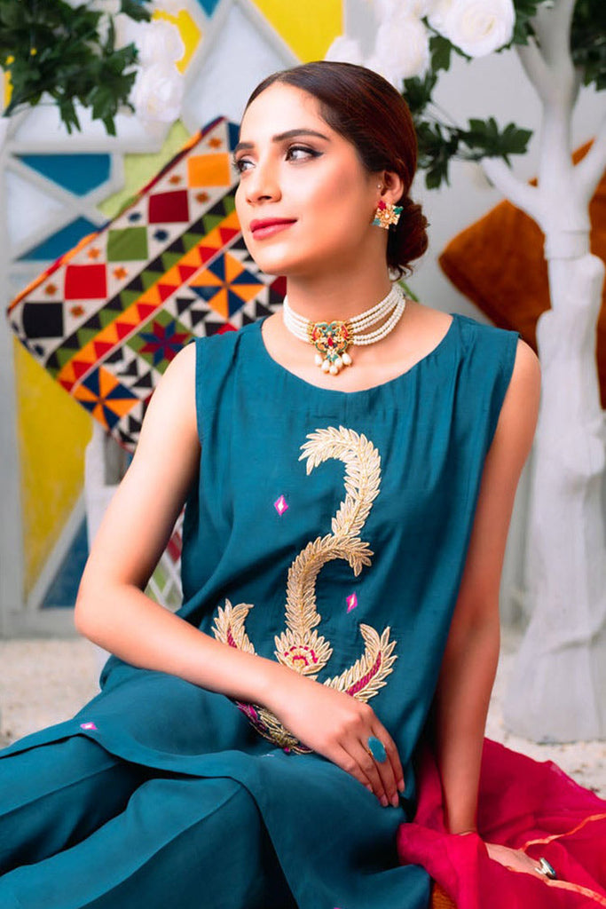 PSK Couture - Bahar Exclusive Collection - Blue Nile