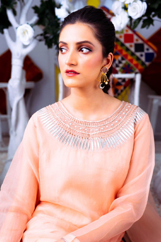 PSK Couture - Bahar Exclusive Collection - Peachy Puff