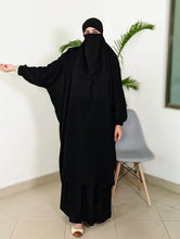 Load image into Gallery viewer, Alma Jilbab Set (Black - Color)