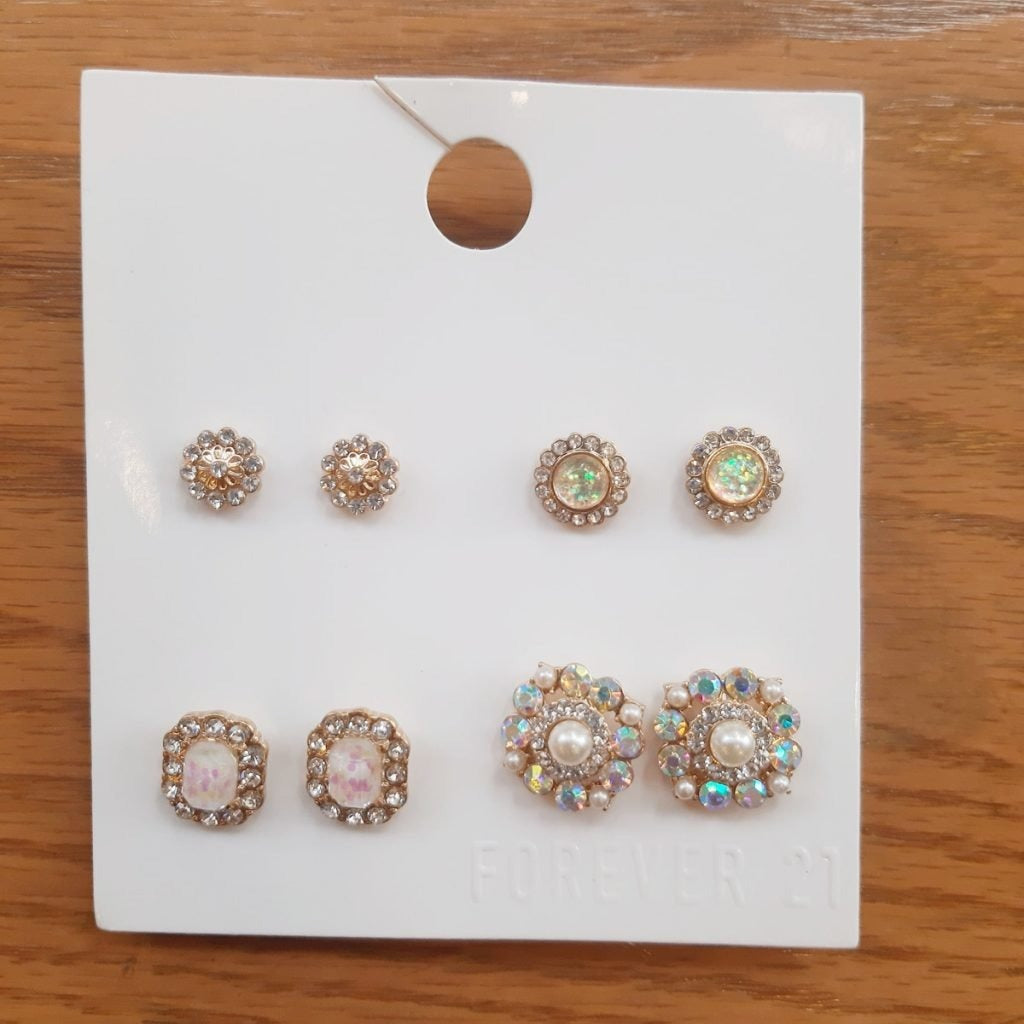 Pack of 4 - Stud Earrings Set - AGS05