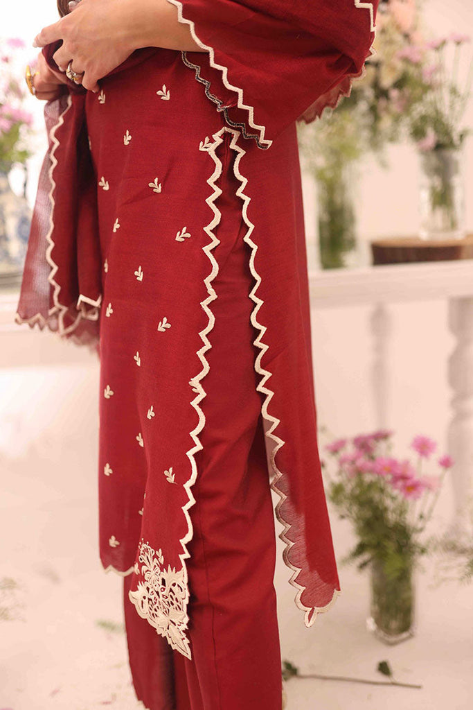 RJS Pret - Umeed Luxury Pret Collection - Red Dahlia