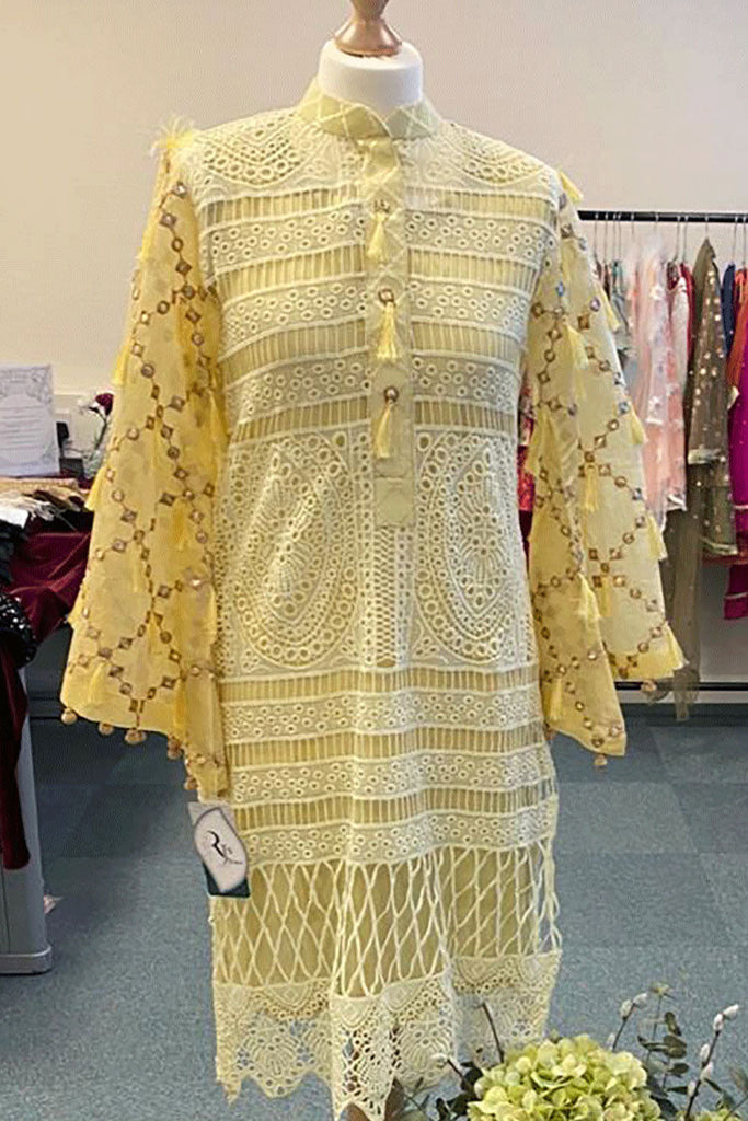 RJS Pret - Grandiose - Lacy Dream Kurta Yellow