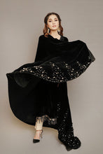 Load image into Gallery viewer, RJS Pret - Winternalia RTW Collection - Peaks Velvet Shawl (Shawl Only)