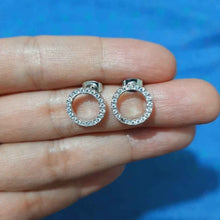 Load image into Gallery viewer, Round Shape Silver Earring-AE200