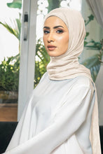 Load image into Gallery viewer, Malbus - Silk Hijab - Ivory