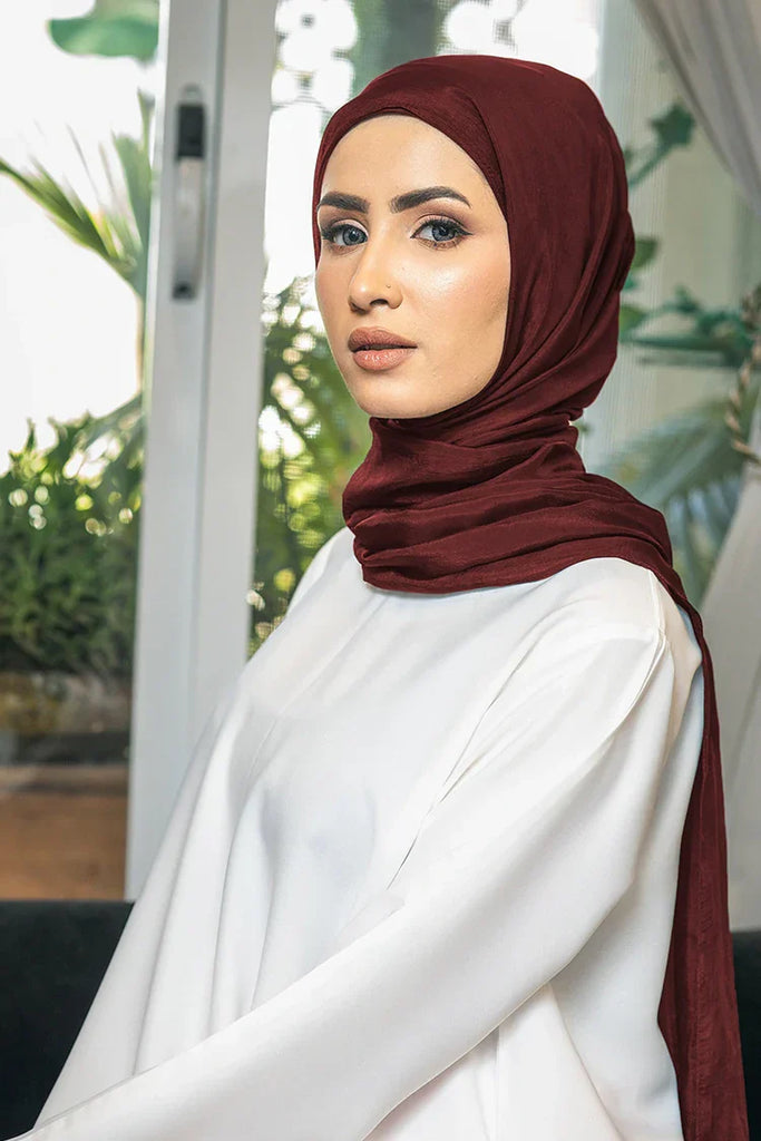 Malbus - Silk Hijab - Maroon