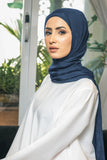 Malbus - Silk Hijab - Navy Blue