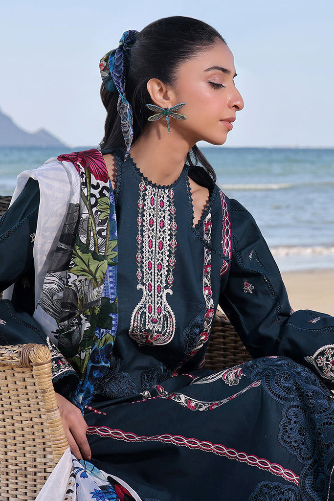 Izel Apparel - Saahil Signature Lawn Collection - Sapphire