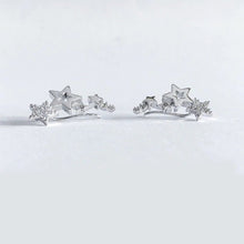 Load image into Gallery viewer, Star Design - Zircon Earring - Silver - AE179