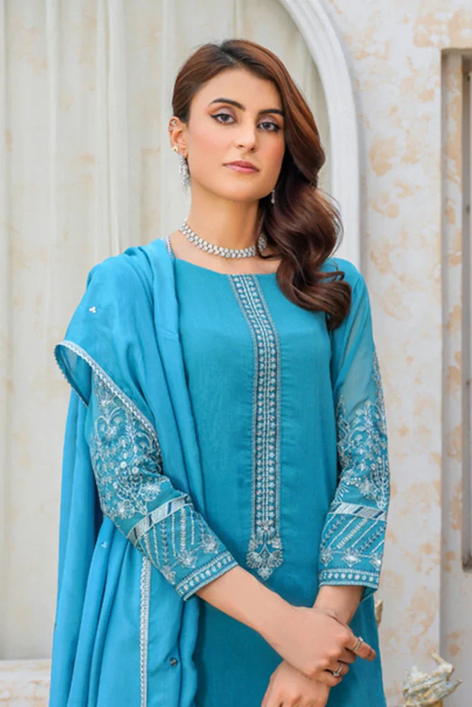 Emeralds - Embroidered Chiffon Festive Pret - Tabeer