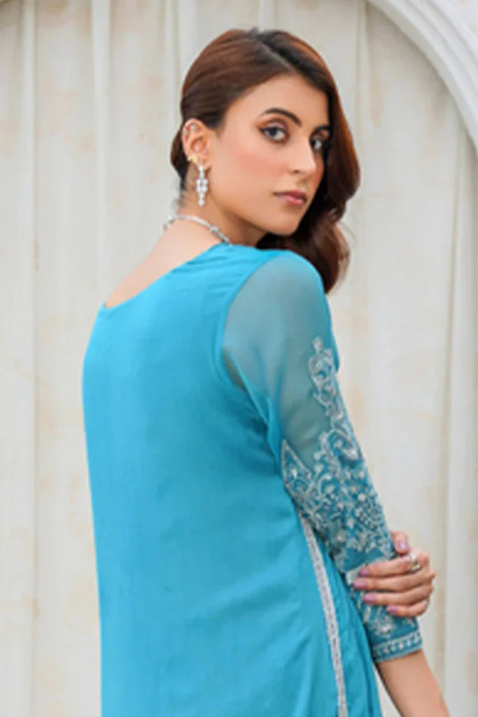 Emeralds - Embroidered Chiffon Festive Pret - Tabeer