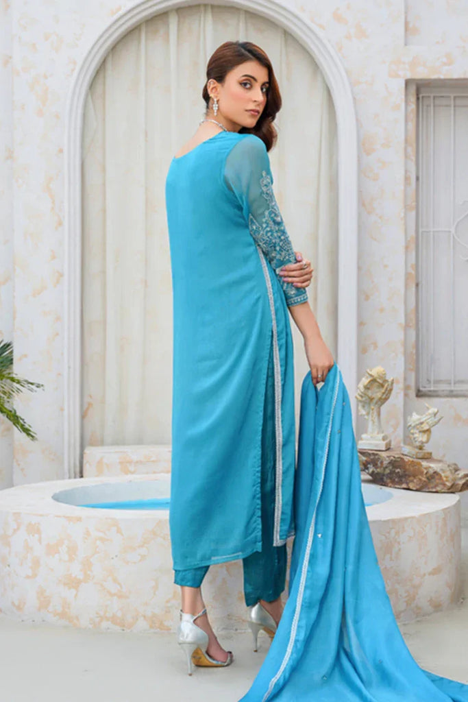 Emeralds - Embroidered Chiffon Festive Pret - Tabeer