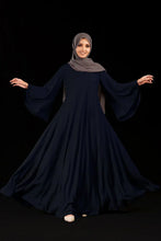 Load image into Gallery viewer, Malbus - Umbrella - Abaya - Navy Blue