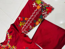 Load image into Gallery viewer, KHADI CUTWORK MEHROON 2PCS