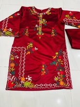 Load image into Gallery viewer, KHADI CUTWORK MEHROON 2PCS