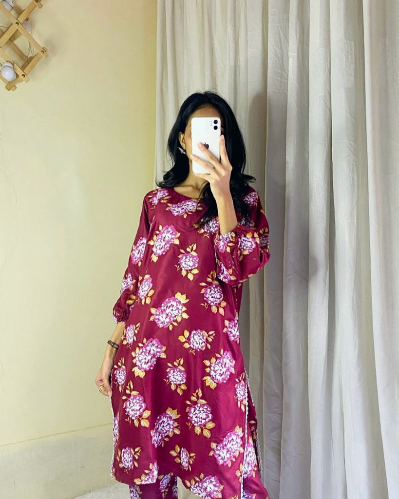 GULAB PRINT 2PCS