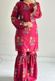 SHARARA PRINTED 2PCS STITCHED