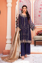 Load image into Gallery viewer, Meem - 02 Peacock Blue Luxury Embroidered Collection