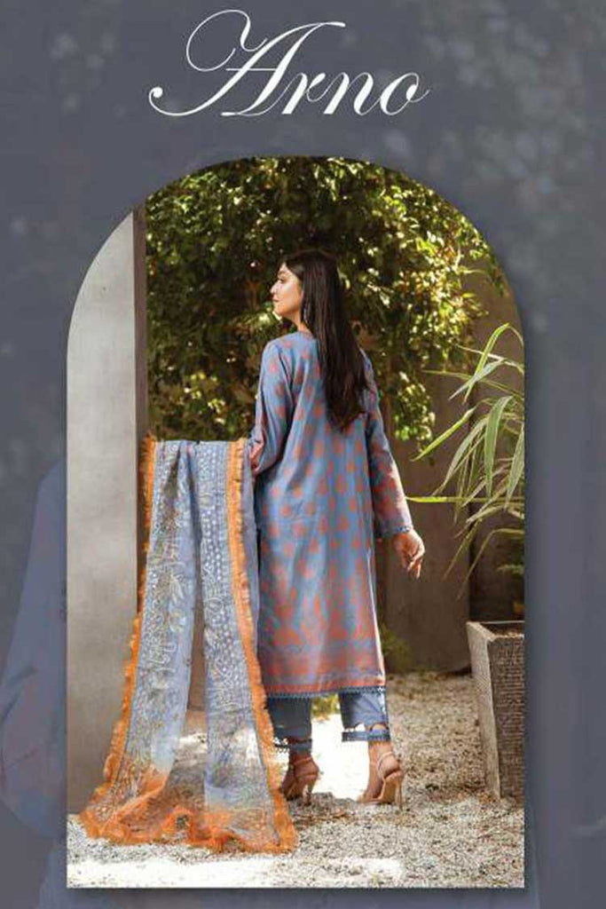 Lala - 05 Arno Jacquard Embroidered Lawn Collection