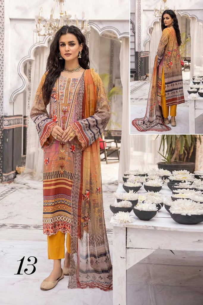 Shaista - Design 13 Haram Embroidered Lawn Collection