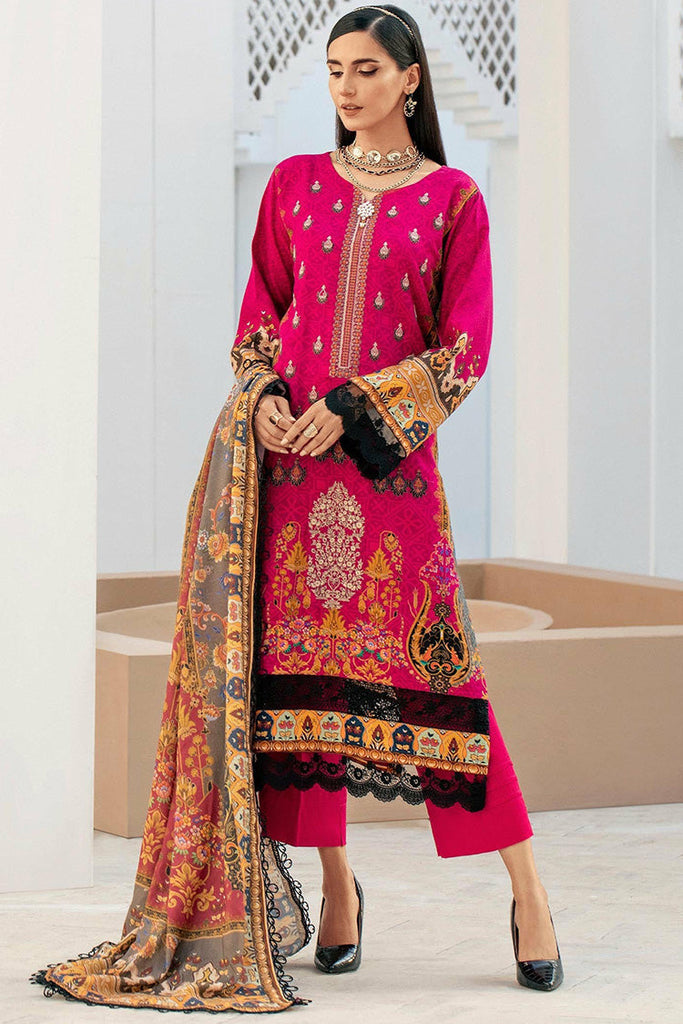 Lala - LW 0033 Blossom Embroidered Slub Linen Collection