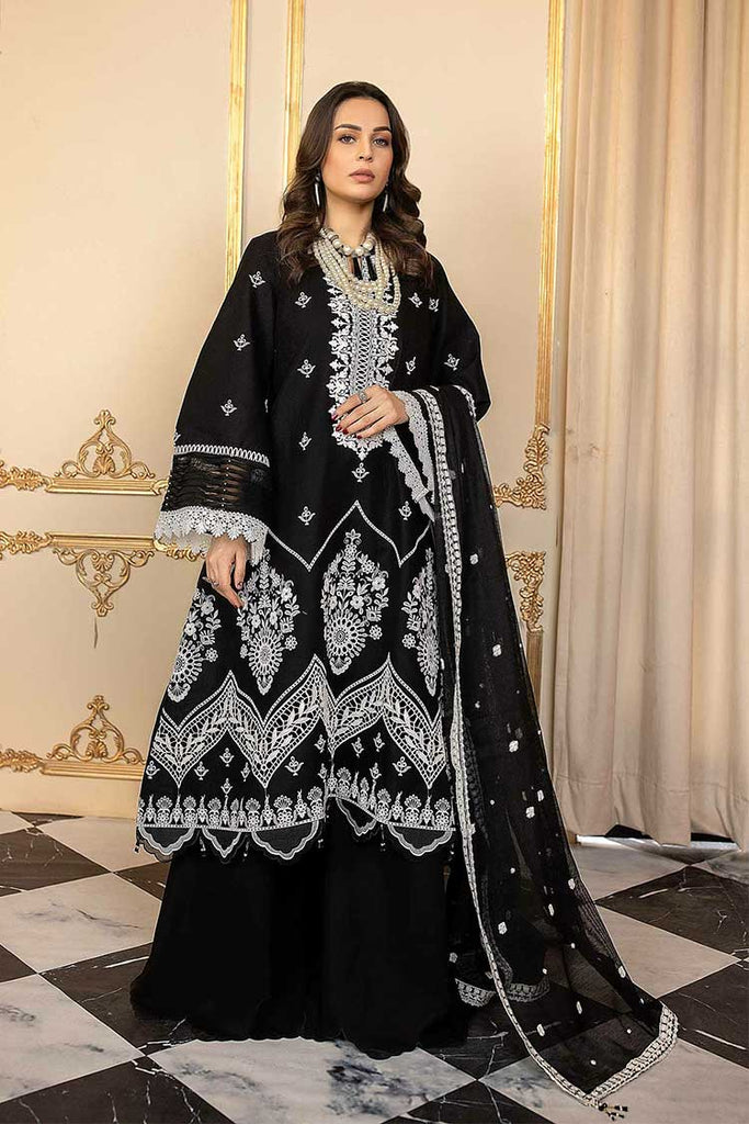 Meem - 01 Pitch Black Anaya Luxury Lawn Collection