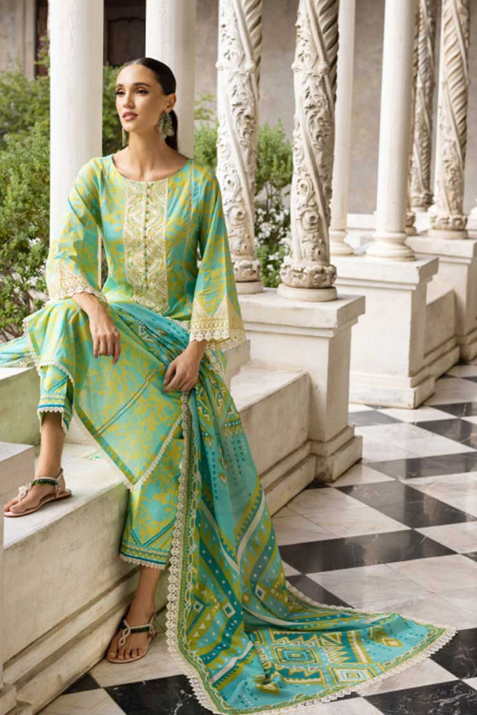 Zainab Chottani - 4B Poppy Zest Tahra Embroidered Lawn Collection