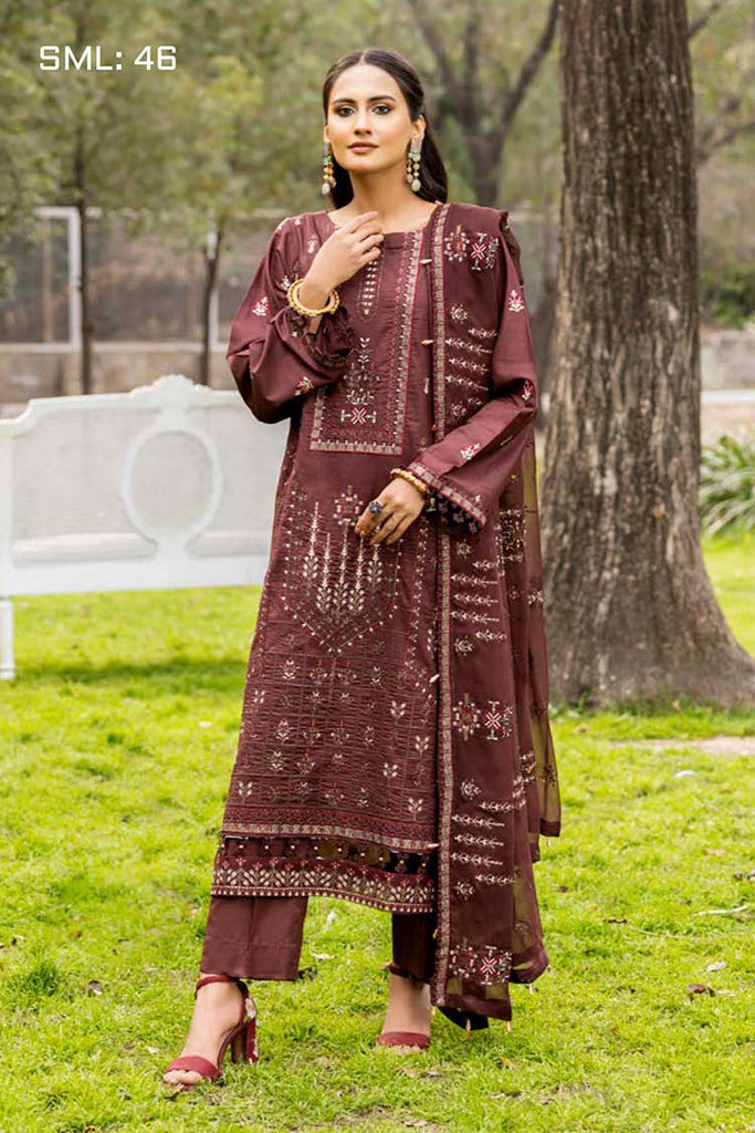 Shaista - SML 46 Mehrunisa Embroidered Lawn Collection