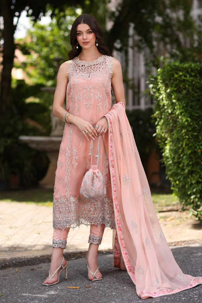 Noor by Saadia Asad - D2 Khai Noor Chiffon Handwork Schiffli And Laserkari Collection