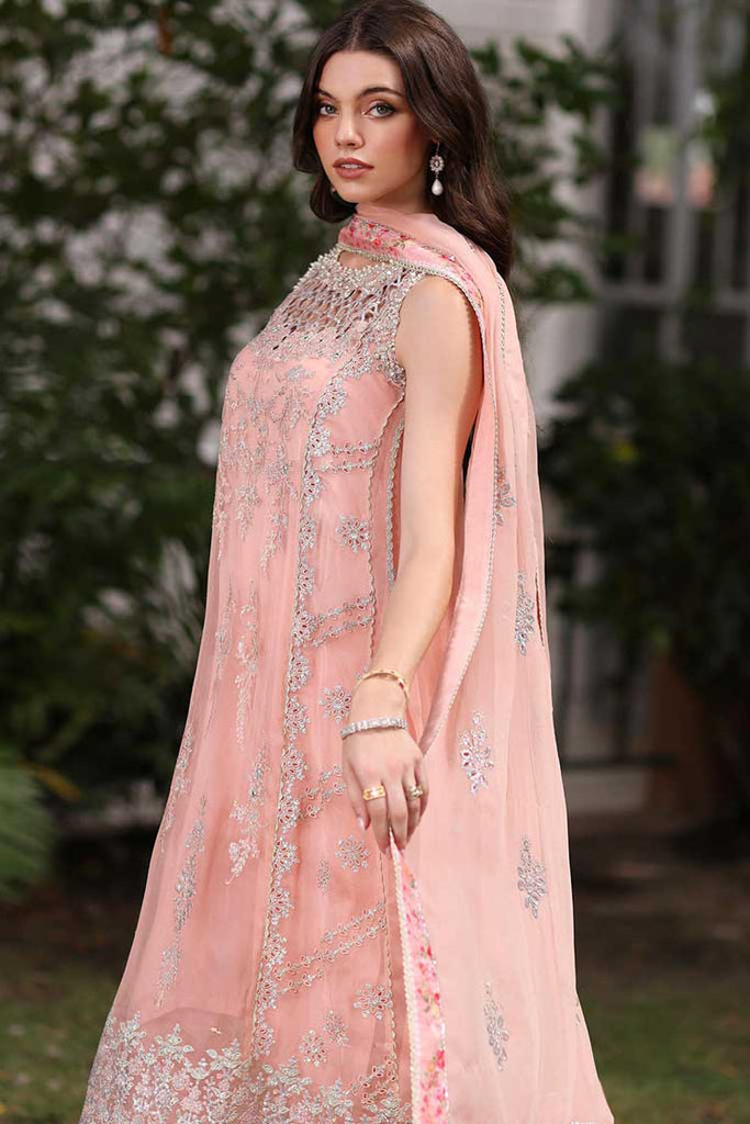 Noor by Saadia Asad - D2 Khai Noor Chiffon Handwork Schiffli And Laserkari Collection