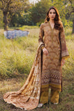 Nureh - NSG 138 Gardenia Embroidered Printed Leather Peach Collection Vol 6