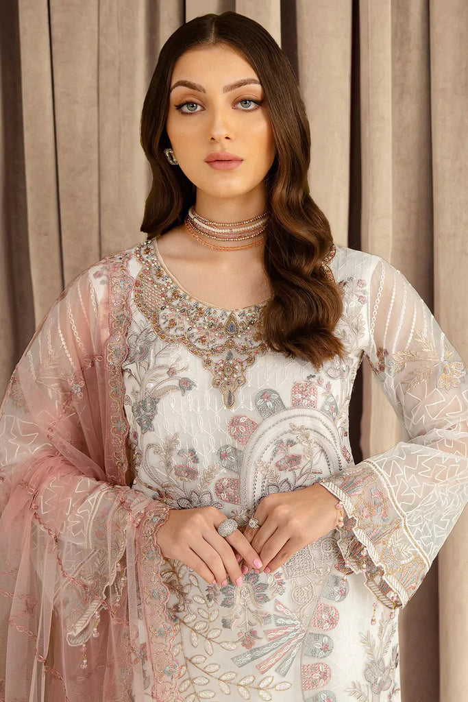 Ramsha - M 707 Minhal Embroidered Chiffon Collection Vol 7