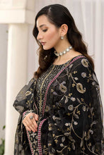 Load image into Gallery viewer, Meem - D 04 Black Smoke Luxury Cotton Sateen Handwork Collection