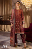 Shaista - Design 214 Aleena Embroidered Khaddar Collection