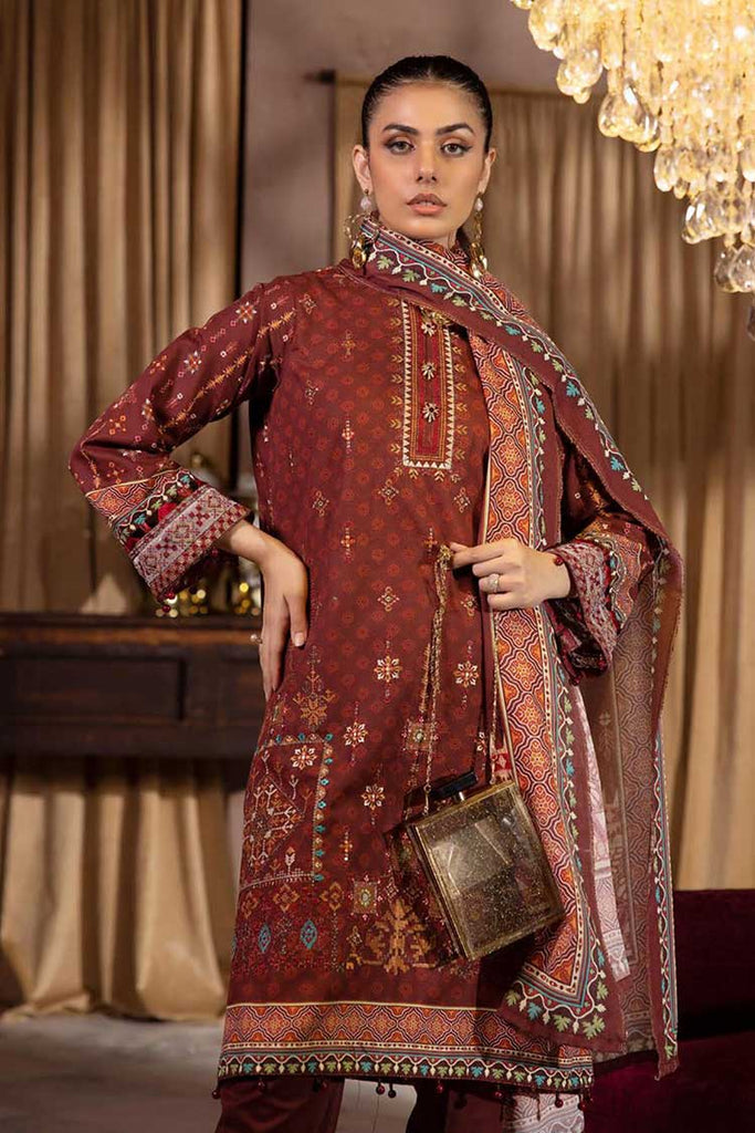 Shaista - Design 214 Aleena Embroidered Khaddar Collection