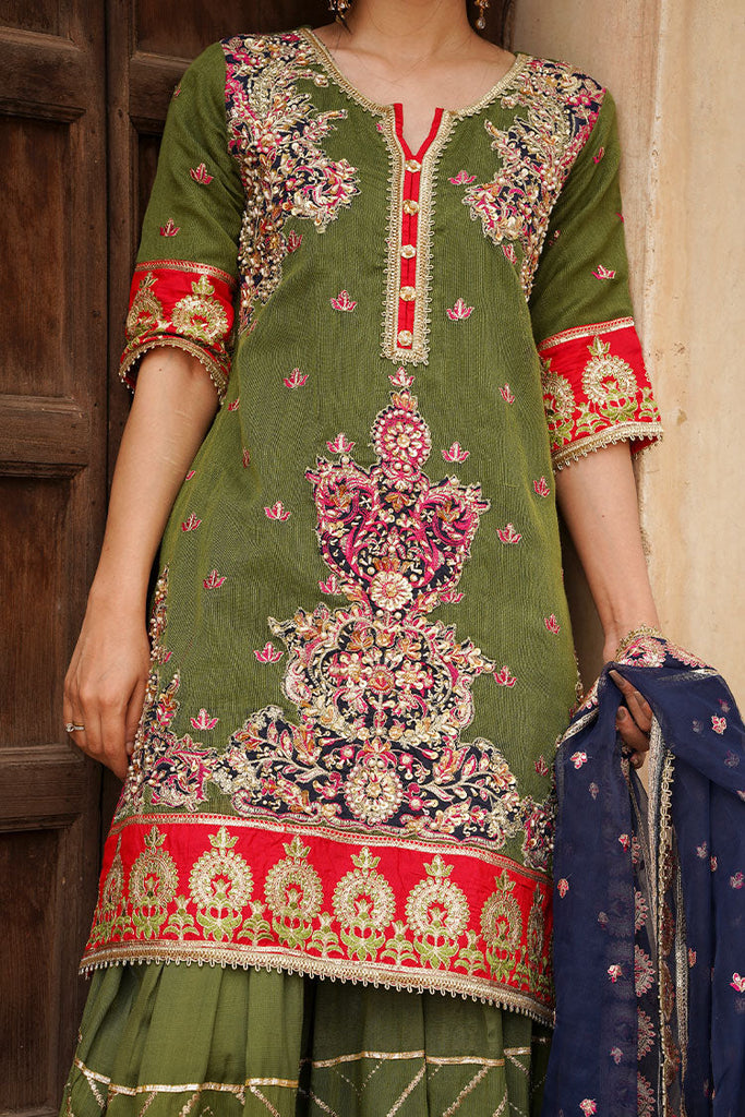 Ayat - Dhanak Luxury Pret Collection - Zaitoon