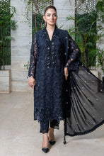 Load image into Gallery viewer, Zaib un Nisa - Luxe Pret Collection - Qureshia Black Embroidery Cut Work Shirt