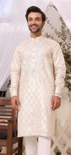 Load image into Gallery viewer, ER MR 27 MAtrix Mirror Embroidery Self Cotton Silk Fabric Kurta Pajama