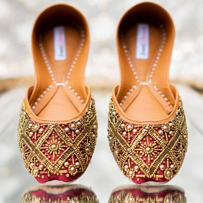 Egyptian Gold in Maroon